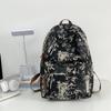 Nueva Mochila Estilo Chino para Estudiantes Universitarias Diseño Antiguo Mochila con Graffiti de Bambú Escuela Secundaria Escuela Secundaria Mochila de Alta Capacidad Moderna