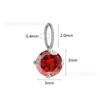 Tachuelas Rojas de Circonita Más Vendidas de Binx para el Año Nuevo, Pendientes de Regalo DIY, Pulseras, Collares, Colgantes Pequeños