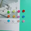 Botões Pequenos Coloridos Pacote de Material DIY Feito à Mão Jardim de Infância Pintura com Cola Criativa Botões Redondos de Resina para Crianças