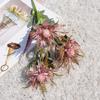 3 Cabezas de Apio Artificial con Espinas Kls2553, Tallo Único con Múltiples Cabezas, Ramo Artificial de Flores de Plástico para Decoración de Bodas