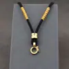 Cordão para Pingente Trançado à Mão, Corda Grossa de Colar Masculino Sem Nó, Corda para Pingente, Corda para Pingente Thangka, Corda de Gola