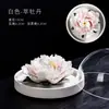 Cerámica Hecha a Mano Flor de Peonía Aromaterapia Recuerdo de Boda Entrada de Oficina Artesanía de Porcelana Flor de Peonía Regalo