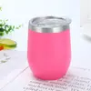 Fronteira 304 Aço Inoxidável Comércio Exterior Fornecimento 12oz Copo Casca de Ovo Taça de Vinho em Forma de U Copo Térmico Copo de Água Atacado Portátil