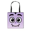 Venda direta da fábrica Bolsa tote de personagem de desenho animado de Halloween, bolsa de compras portátil, bolsa de mão grande para estudantes, bolsa de ombro, atacado
