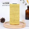 Hilo de algodón hueco de 2 mm hilo de algodón puro hilo de lana de algodón de leche tejido hilo fabricante de hilo material de hilo para tejer ganchillo DIY hecho a mano