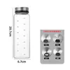 Jarras y botellas de vidrio de borosilicato alto para condimentos para uso doméstico, botellas rociadoras para barbacoa, juego de jarras de MSG y sal para cocina, transfronterizo
