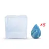 Algodón de maquillaje flocado tipo gota de agua sin látex mini huevo de maquillaje huevo de belleza mini corte oblicuo traje de esponja para polvos tipo calabaza