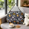 Bolsa Acordeão Bolsa de Compras de Supermercado Bolsa Tote Portátil Enrolável Bolsa Nuvem Bolsa de Armazenamento de Grande Capacidade Bolsa de Compras Dobrável