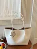 Bolso Tote Tejido con Diseño Minimalista Transfronterizo para Mujer, Nuevo Bolso de Hombro Casual de Gran Capacidad para Viajar, Bolso de Axila para Madre e Hija