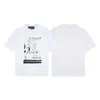 Erd Melancólico Rico Segunda Generación Nuevo Holgado Casual Belleza Tendencia Nicho Marca de Tendencia Estampado Cuello Redondo Manga Corta Colección de Camisetas para Hombres y Mujeres