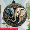 Colgante Acrílico Temu Producto Nuevo Transfronterizo Estilo Bohemio Interior Exterior Decoración Colorida Placa Redonda Acrílica