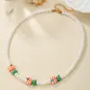 Accesorios de Collar Coloridos para Mujer, Gama Alta, Collar de Cuentas de Pececitos Lindos, Dulce Elegante, Cadena para Clavícula de Nicho Amoroso