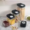 Latas de Plástico Selladas al por Mayor, Latas Gruesas con Botón Fácil, Latas para Almacenamiento de Snacks a Prueba de Humedad e Insectos, Recipiente para Alimentos Secos para Refrigerador