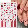 Belleza Completa Transfronteriza Nuevas Pegatinas para Uñas de Navidad Otoño e Invierno Dibujos Animados Alce Forma de Corazón Pingüino Pegatinas para Uñas