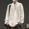 Camiseta Base De Rong para Hombre Otoño e Invierno Forrada de Polar Cuello Semi Alto Manga Larga Camiseta para Niños Ropa Interior de Otoño Ropa de Otoño para Hombre