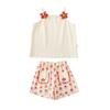Conjunto Serie Flores para Niñas Qiuduomeng Pantalones de Verano Falda Linda para Niños Camiseta de Manga Corta para Bebé Chaleco