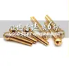 Clavija de cuerda de guitarra de cobre puro, cono de cuerda fija para guitarra folclórica, columna de cuerda de latón para guitarra de madera, extensión de sustain, accesorios para instrumentos musicales