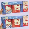 Cuaderno de espiral con estampado dorado en la superficie, tamaño A6, Sanrio, Texto Hello Kitty, Cuaderno rayado, Bloc de notas girly, Diario, Premio
