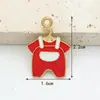 Colgantes de Joyería Esmaltada de Aleación Lindos Dibujos Animados Ropa de Bebé Biberón Pie de Bebé Accesorios para Pulsera Collar Colgante