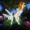 Luzes de Borboleta Luminosas Dinâmicas para Exterior Ponto Turístico Vista Noturna Parque Árvore Pendurada Decoração de Borboleta Iluminação de Rua Luzes de Gramado