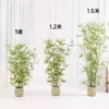Decoração de interior de bambu tela divisória falsa de bambu muro de contenção paisagismo decoração externa bambu em vaso criptografia plantas verdes