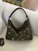 Bolsa Tote Casual Retrô para Comutação para Mulheres 2025 Outono Nova Textura Recorte Bolsa de Ombro Tendência Bolsa Transversal