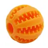 Juguete para perro al por mayor, pelota dispensadora de comida, pelota para moler dientes, rompecabezas para aliviar el aburrimiento y resistencia a la mordida, juguete dispensador de comida para mascotas, limpieza de dientes, sandía