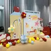 Uau Arranjo Personalizado de Primeiro Aniversário Decoração de Balões para Crianças Bebê Parede de Fundo Estilo Tagi Dopamina Placa KT