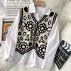 Chaleco de Ganchillo Hueco de Verano y Otoño para Mujer Sin Mangas Tejido de Encaje Chaleco Versátil Blusa Clip para Caballo