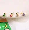 Pendientes de moda transfronterizos dz con circonita de estrella colorida para mujer, ear cuffs de tornillo de dopamina de nicho, pendientes elegantes de lujo ligero