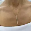 Elegante Collar de Borla con Moissanita Chapado en Oro de 14K para Mujer, Diseño de Moda y Único, Gargantilla de Estilo Trendy Ins, Directo del Fabricante