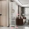 Nueva Pantalla Divisoria Estilo Chino para Sala de Estar, Plegable y Móvil, Madera Maciza, Estilo Chino, Entrada, Oficina, Divisor Decorativo Hueco