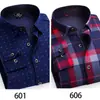 Camisas Cálidas Genuinas al por Mayor para Hombres de Mediana Edad en Otoño e Invierno, Ropa de Papá Holgada y sin Planchar, Camisas de Terciopelo Engrosadas de una Sola Pieza