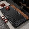 Bandeja de té de nogal negro americano de alta gama para el hogar, sala de estar sencilla, estilo moderno nuevo, mesa de té china de baquelita alemana