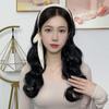 Popular en Internet Mismo Estilo Aro para el Cabello con Cinta Lateral Peluca Cabello Largo de Mujer Ola Grande Pieza Única Cinta para el Cabello de Fibra Química Moda Cubierta para la Mitad de la Cabeza