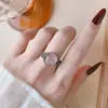 Anillo de Plata S925 con Ágata Roja Natural del Sur Incrustada, con Huevo de Cristal Grande en Forma de Mariposa Abierta, Anillo Vintage Desgastado