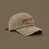 2024 Nuevo Sombrero para Mujer con Circunferencia de Cabeza Grande que Hace la Cara Pequeña Casual con Letras Gorra de Béisbol Retro Visera Curva Parte Superior Suave Sombrero de Pico para Hombre