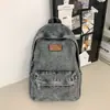 Mochila de Mezclilla Retro de Gran Capacidad Transfronteriza Mochila para Mujer Nueva Moda Bolso Escolar Versátil Bolso de Viaje para Estudiantes