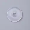 Hebilla de Paz de Ágata Blanca Pura Natural de Alta Calidad para DIY, Pasador de Pelo Estilo Antiguo, Colgante, Hebilla Decorativa Semi-Terminada, Venta al por Mayor en Stock