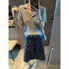 Moqie Old Money Sensação Relaxada Seda Gelada Contas Redondas Gola Polo da Moda Tricô em Ponto de Trança Manga Curta MQ1600