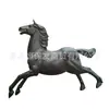 Escultura grande de cavalo de bronze estilo antigo, cavalo galopante de cobre puro, oito cavalos de bronze, decoração de paisagismo para praça externa e jardim