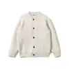 Suéter Retro Básico ORIGTEEN para Hombre y Mujer Cárdigan de Lana Otoño Invierno Top Cálido Tejido M029