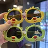 Gafas de sol polarizadas para niños de silicona lindas Gafas de sol con protección solar dulce Oso de peluche lindo Gafas de sol con foto Parasol de dibujos animados Juega genial