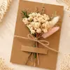 Amazon transfronterizo ramo pequeño de flores secas Día de la Madre Navidad regalo decoración flor eterna tarjeta de felicitación ramo pequeño