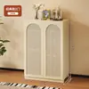Aparador Contra la Pared Integrado Moderno Minimalista Sala de Estar Gabinete de Té Gabinete Estrecho de Almacenamiento Gabinete de Cocina Gabinete de Almacenamiento