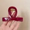 Gipsofila Ano Novo Clipe Vermelho Estilo Chinês Grampo de Cabelo Diamante Estrelado Meio Círculo Médio com Acessórios para Meio Cabelo
