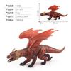 Simulação Batalha Ocidental Warcraft Cavaleiro Mítico Decoração Modelo Dragão Chinês Monstro Polvo Demônio de Gelo Boi de Pedra Monstro Pantera Negra