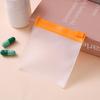 Bolsa de viagem EVA com zíper 7,5*7,5 fosco bolsa de comprimidos de EVA para vitaminas bolsa de armazenamento autovedante