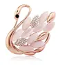 Bufanda de Seda Estilo Coreano Broche de Botón Broche de Ojo de Gato Cisne Insignia de Pin para Traje Cardigan Corsage Botón para Ropa