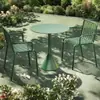 Juego de mesa y sillas para exteriores, mesa cuadrada pequeña de hierro forjado para ocio, juego de tres piezas de mesa y sillas para balcón de jardín, patio, tienda de té con leche, cafetería